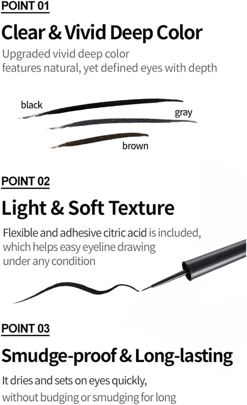 Etude House Oh My Line Liquid Eyeliner 5 Ml, 01 Black - 03 Brown image number 4