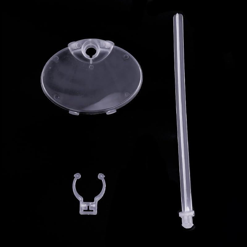 DACUAN 6 Pcs Transparent Doll Holder, Adjustable Doll Stand Support, Model Show Stands, Adjustable Action Figure Stand Barbie Accessories for 9-11 Inch Dolls image number 1