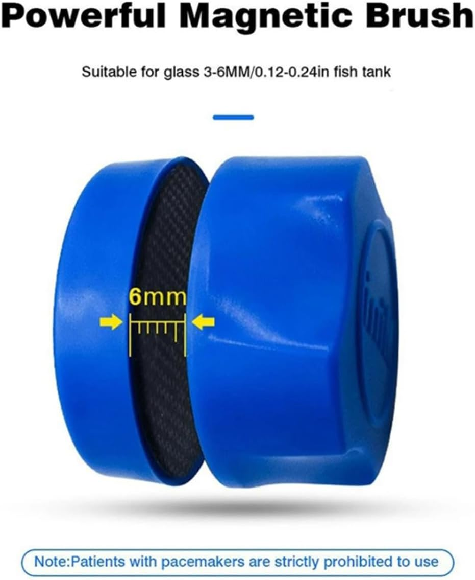 Mini Aquarium Magnetic Brush Fish Tank Glass Cleaner Fish Tank Magnetic Clean Brush Glass Floating Algae Scraper Tool image number 1