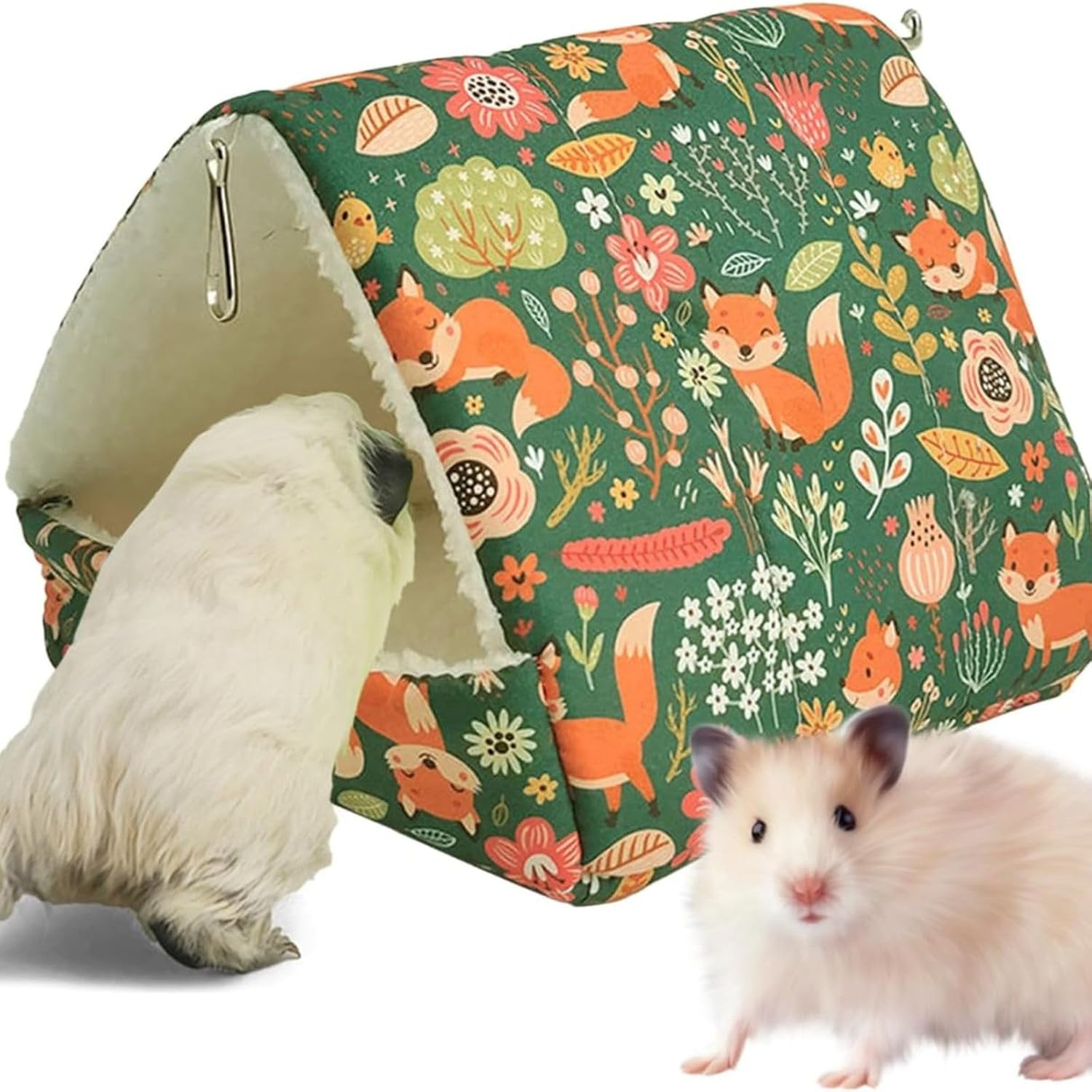 Guinea Pig House, Adorable Bunny & Hamster Bed, Warm, Washable Small Pet Bed for Hamsters, Chinchillas, and More image number 4