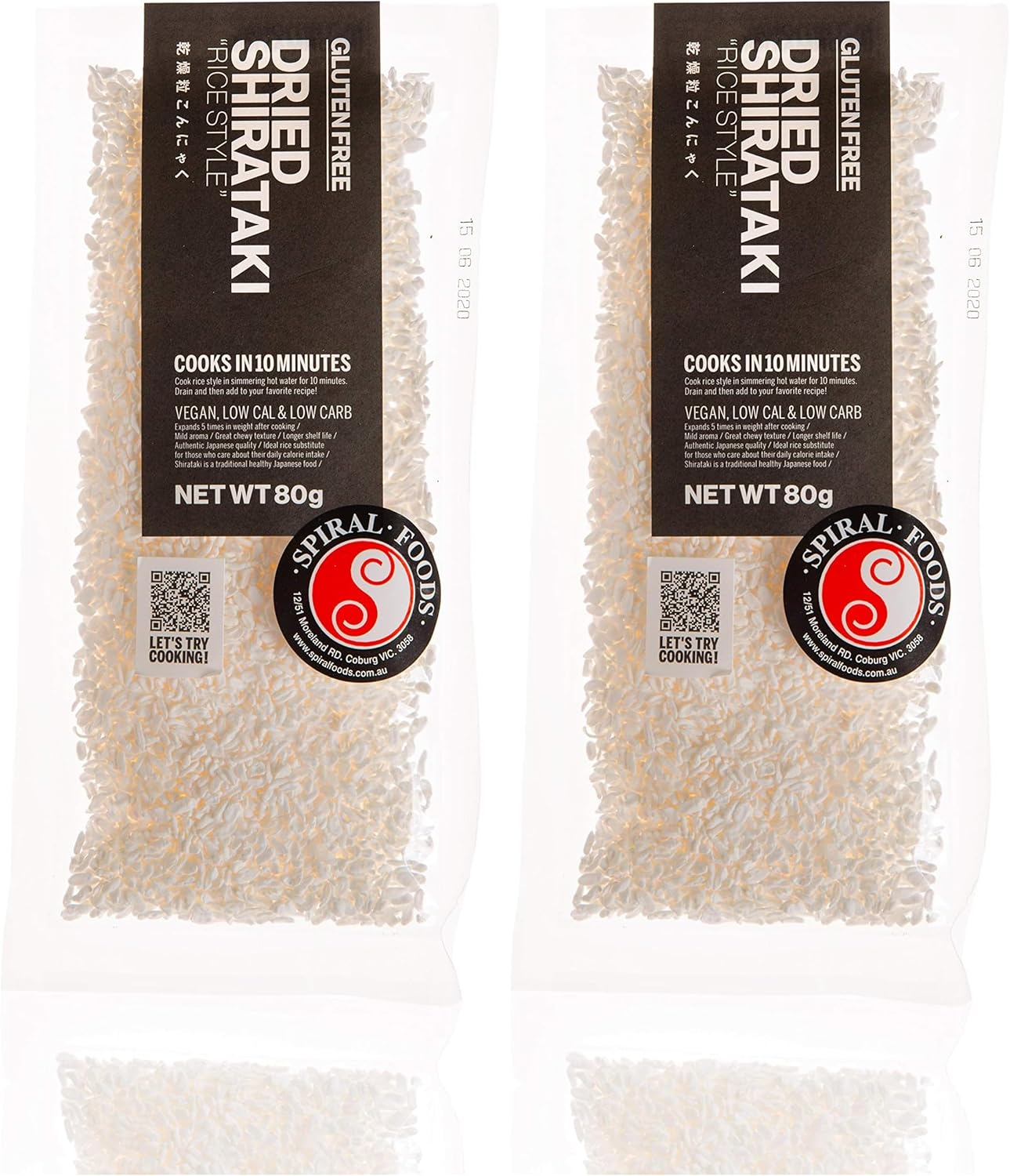 Spiral Foods Shirataki Rice Noodles 80 G