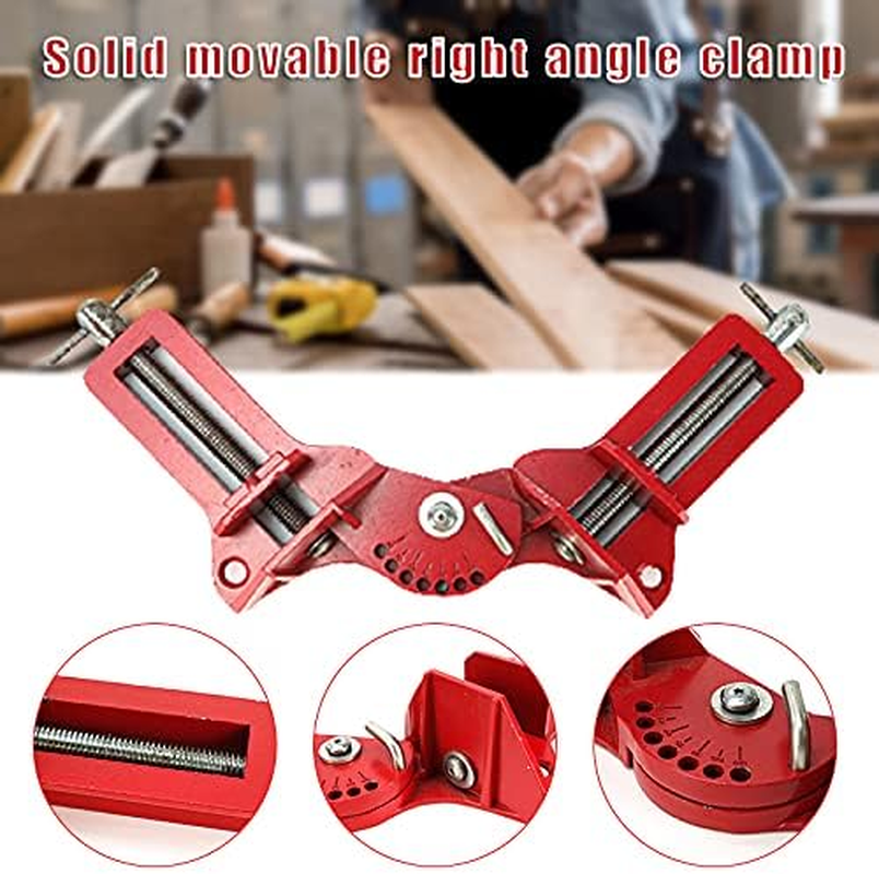 Angle Clamp, 90 Degree Corner Clamp Adjustable Wood Vice Miter Clamp Multifunctional Picture Framing Holder Hand Tool for Quick Fixed Picture Photo Frame Glass/1179 image number 2