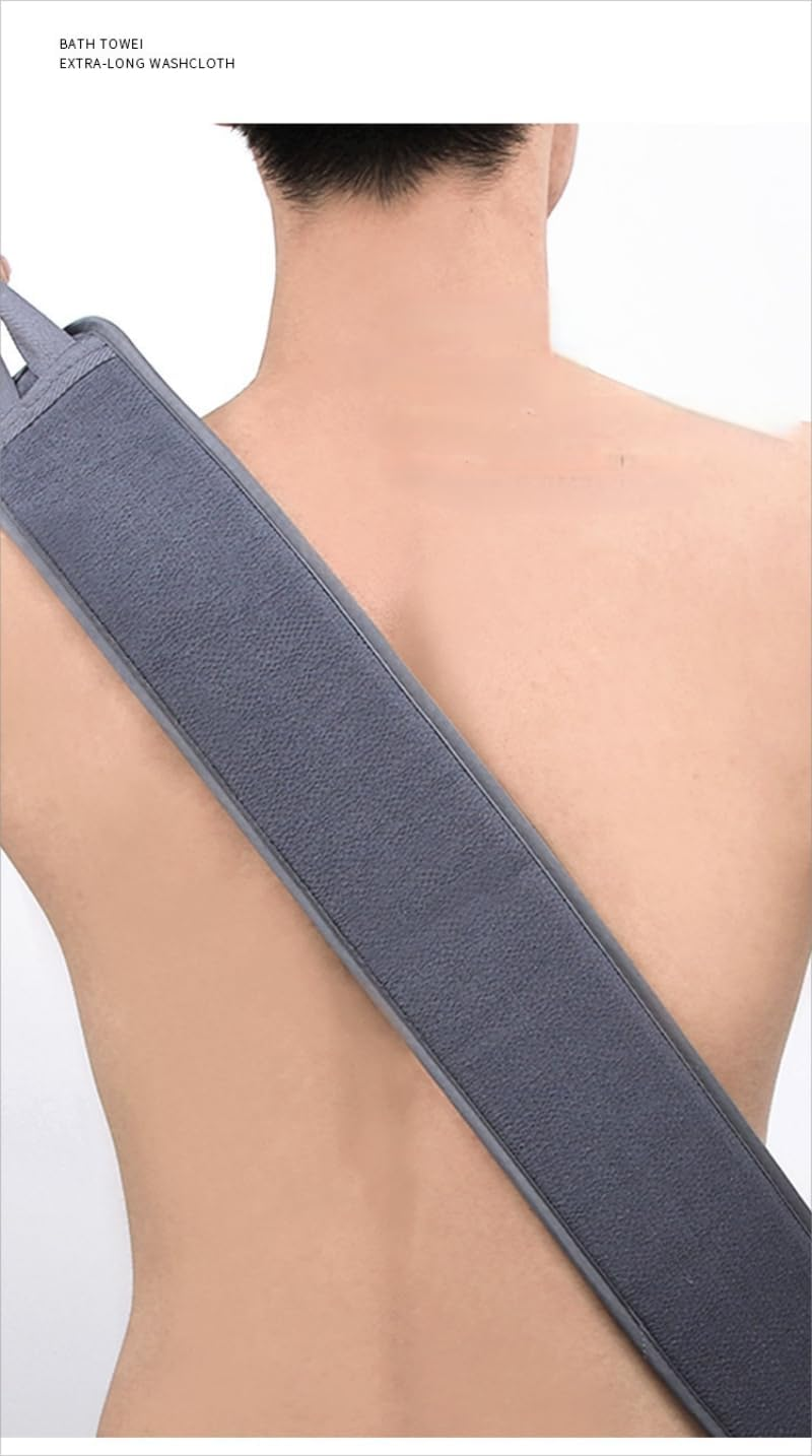 3 PCS Exfoliating Back Scrubber for Shower, Exfoliating Glove - Body Scrubber Exfoliator Mitt Bath Sponge Shower Loofahs Mesh Pouf Bath Scrunchies. image number 6