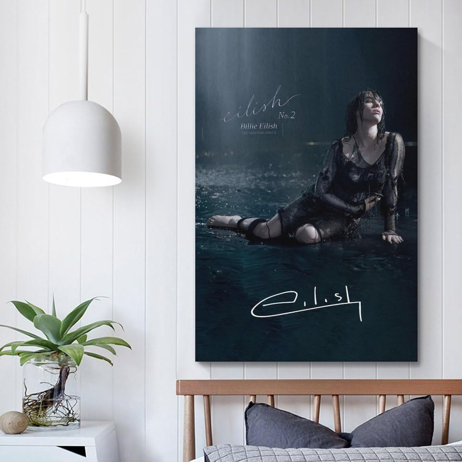 Wall Art Billie Music Eilish Poster Poster Canvas Painting Wall Art Picture Home Decor Print for Bedroom Living Room Dorm Study Bar Office 20X30Inch(50X75Cm) image number 2