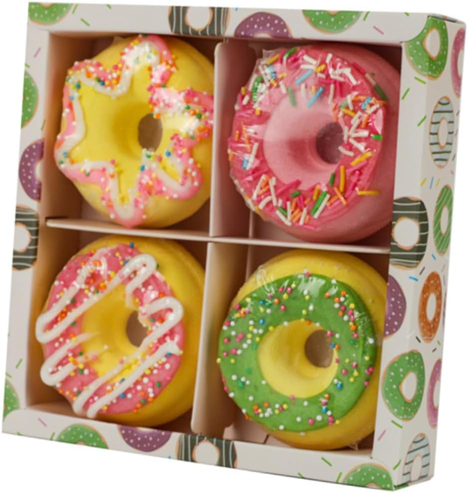 4Pcs Doughnut Shape Bath Salt Balls Aroma Salt Bathing Bombs for Spa Random Style image number 1