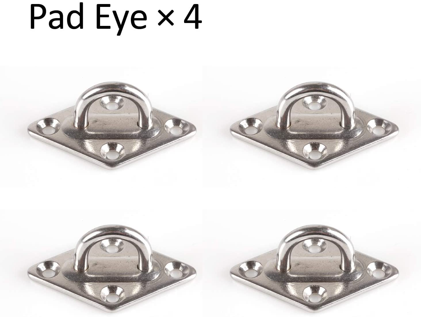 Sun Shade Sail Hardware Kit, Heavy Duty Anti-Rust Rectangle/Square Shade Sail Installation for Patio Lawn and Garden (44 Pcs) image number 2