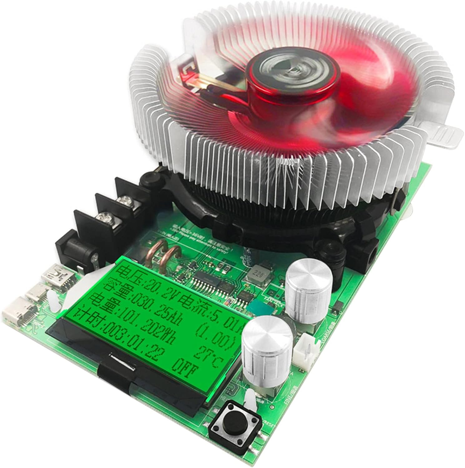 Electronic Load Tester 150W 20A Resistor Adjustable Constant Current Battery Capacity Tester Power Tester image number 1