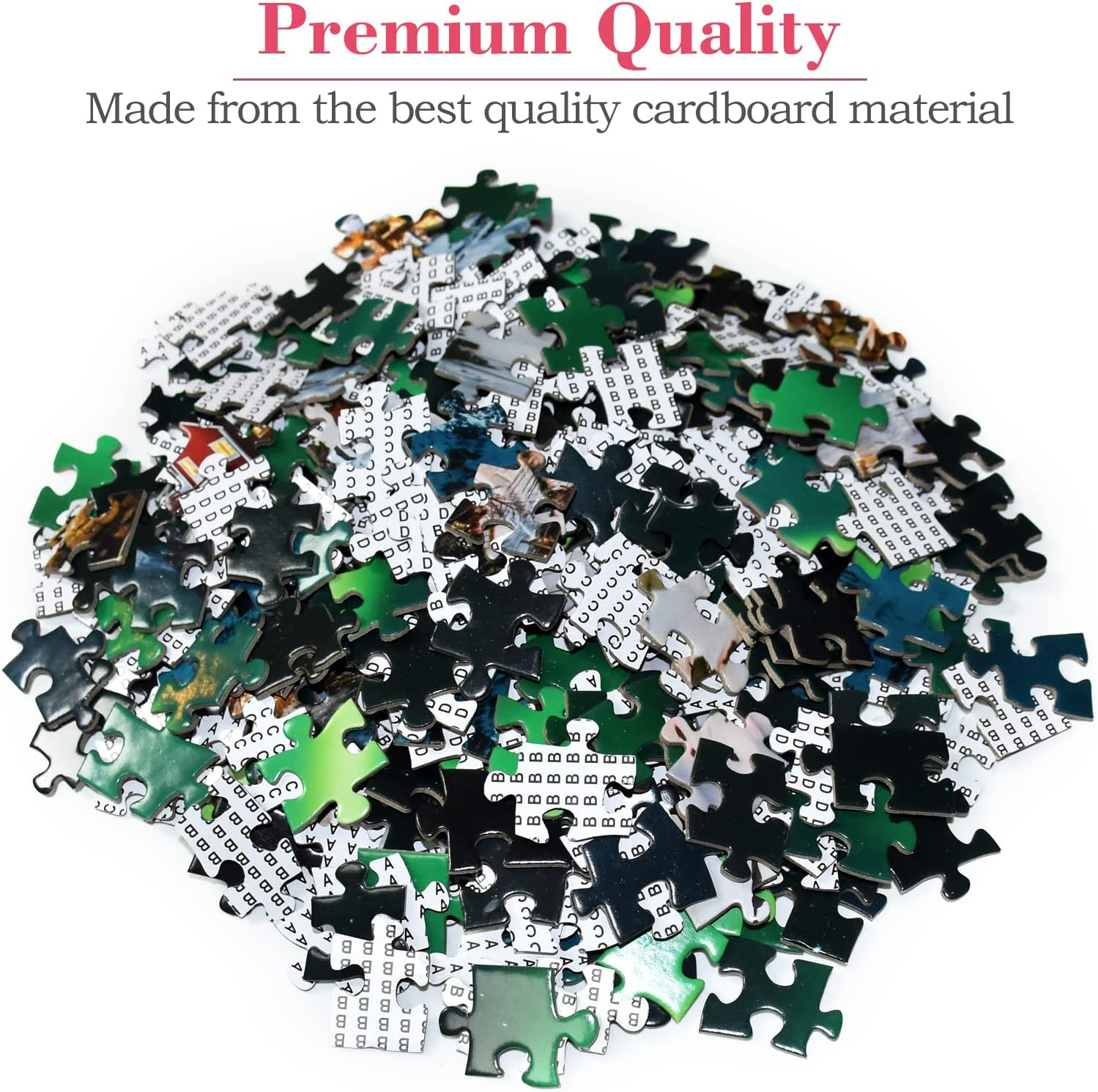 HUADADA Jigsaw Puzzles for Adults 1000 Pieces, Puzzles for Adults 1000 Piece, Challenging Game Toys, Impossible Puzzle, Family Decoration Puzzle - Northern Lights in Norway