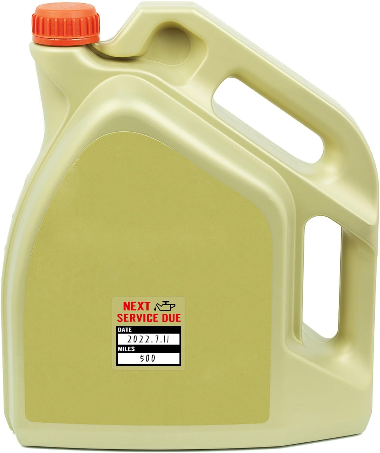 Hybsk 200Pcs Service Stickers Transparent Car Oil Change/Service Reminder Stickers 2X2 Inch Waterproof Clear PET Oil Change Stickers (Black) - Black image number 5