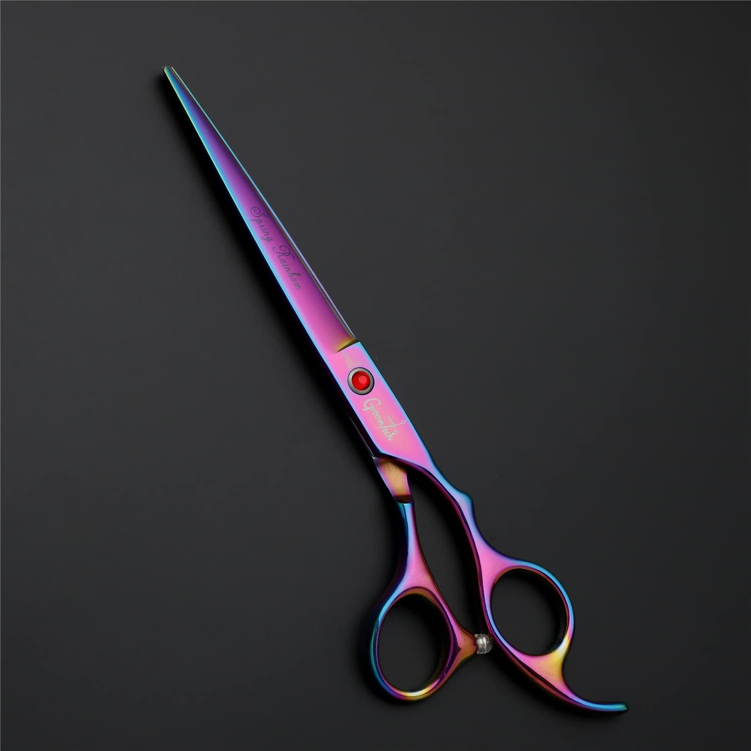 Spring Rainbow Pet Grooming Scissors Kit, Set of 4 with Comb