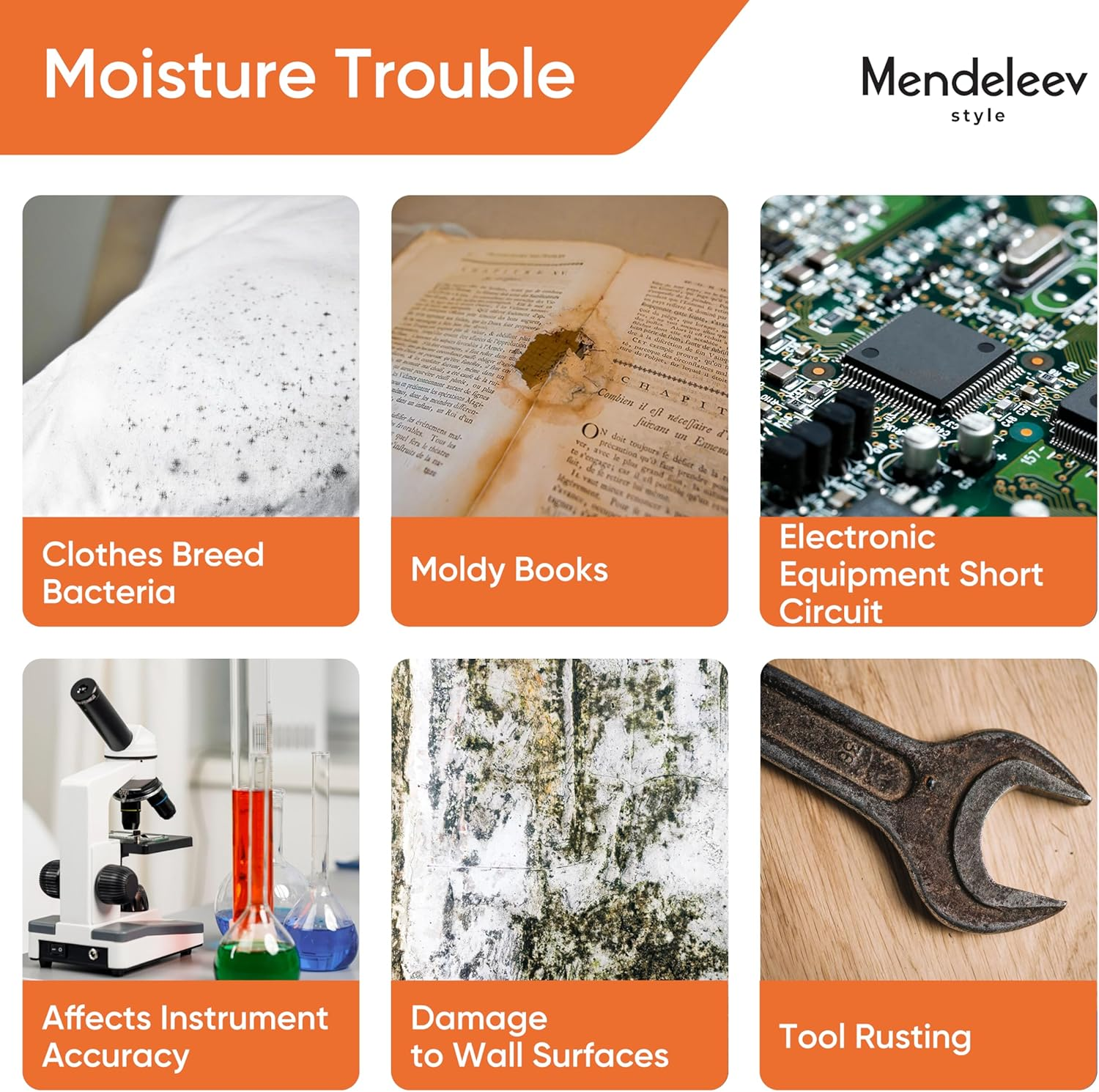 2.3 Kg - 5 LB Orange Silica Desiccant Beads - Indicating Silica Gel Beads Drying Silica Beads Reusable Silica Gel Desiccant Dehumidifier (2.3 Kg - 5 LB) image number 3