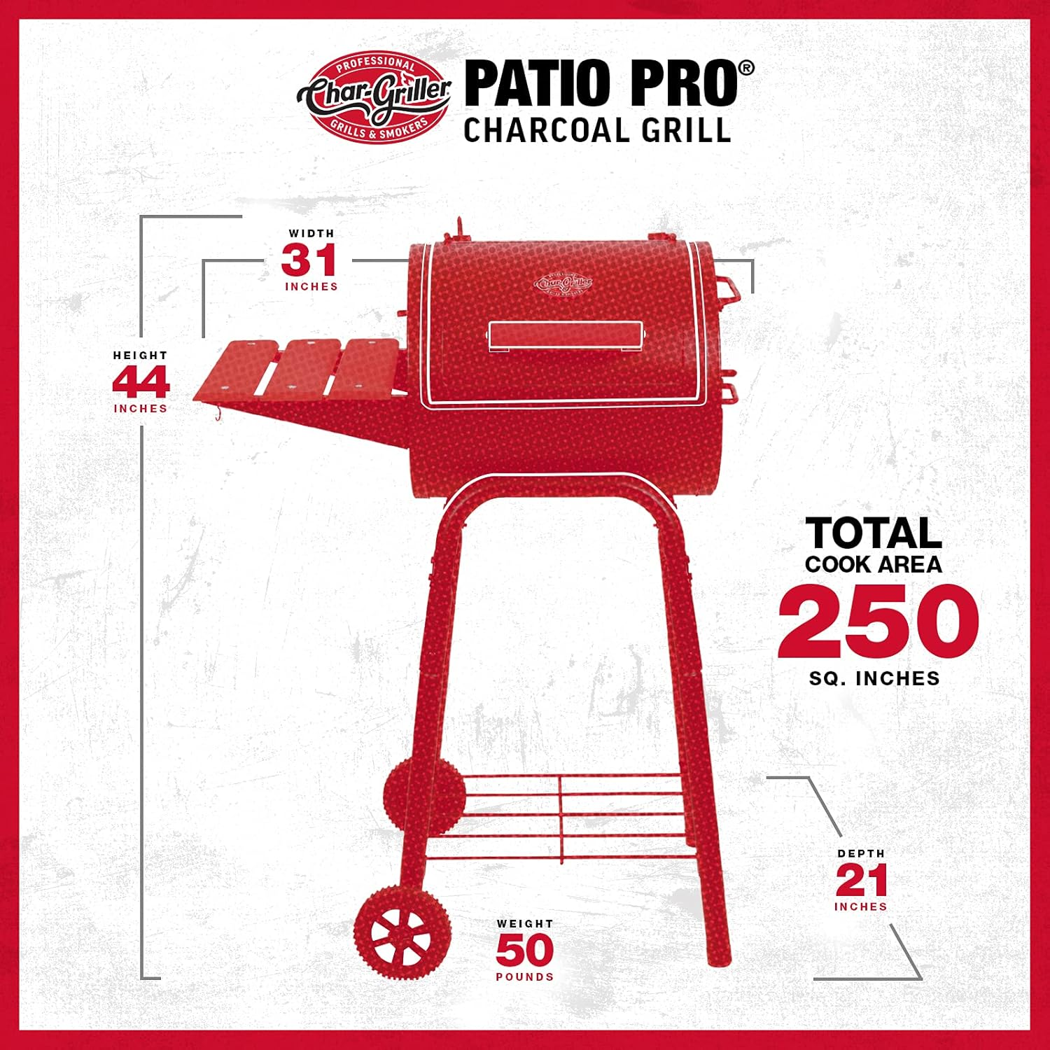 Char-Griller 1515 Patio Pro Charcoal Grill image number 4