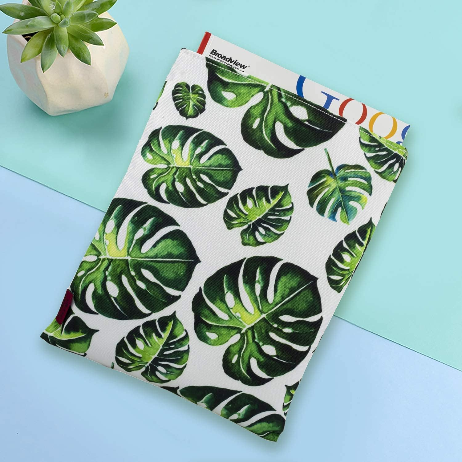 Book Sleeve Tree Leaves Book Protector Medium 9.7 Inch X 8 Inch Canvas Book Sleeves Teen Gifts image number 4