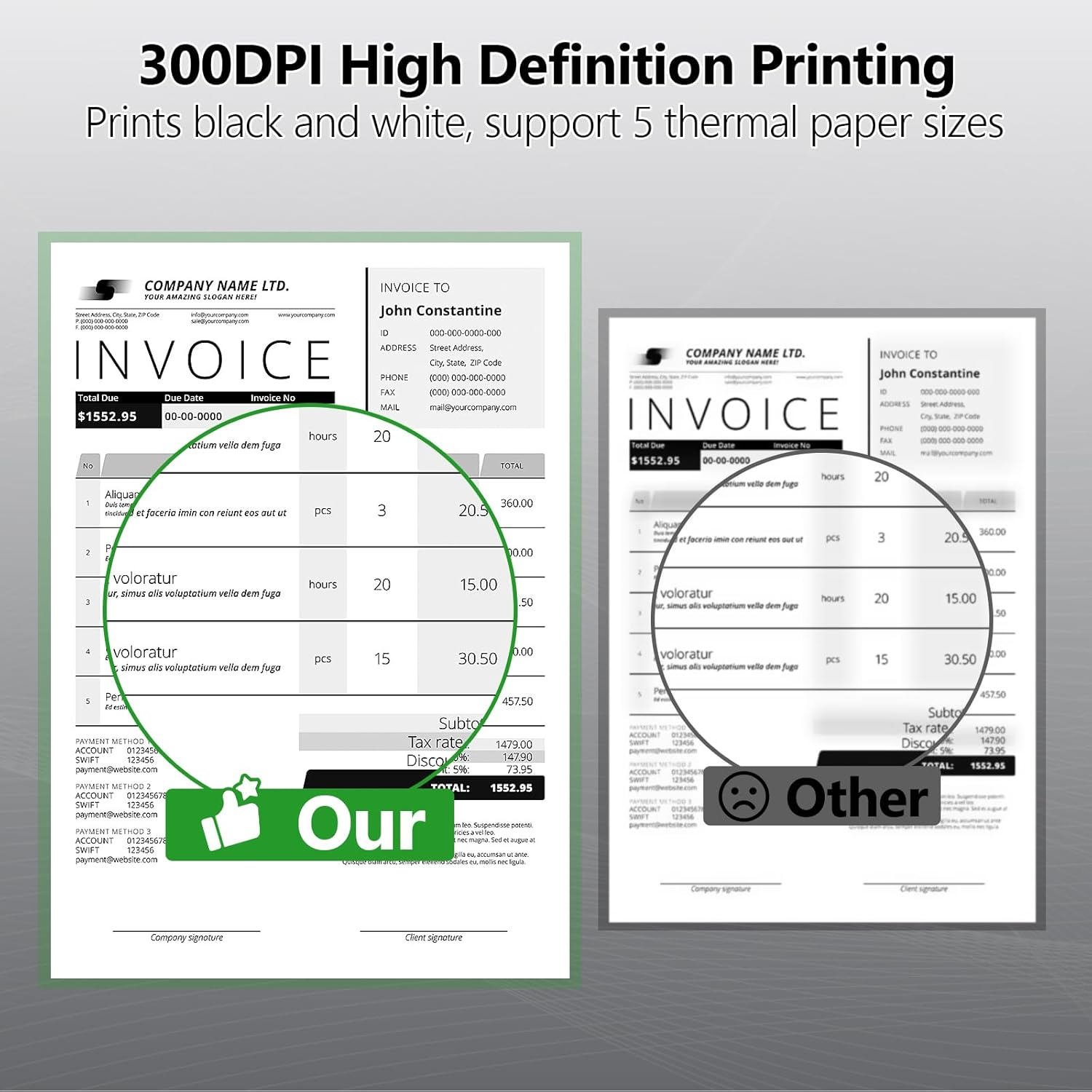 Phomemo M832 Thermal Printer Paper 4 Rolls, A4 Quick-Dry Thermal Roll Paper Compatible with M832 M835 M834 M833 Portable Printer image number 3