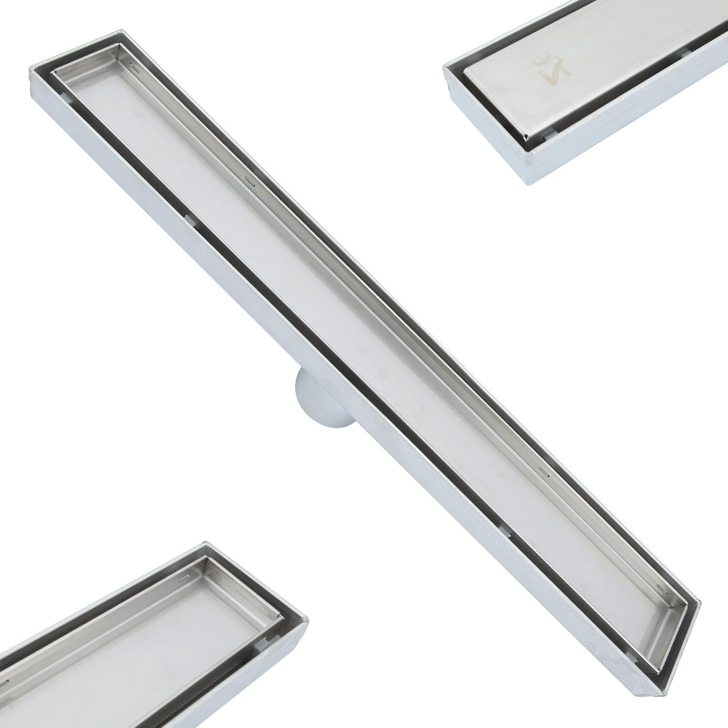 ZOIC Linear Stealth Tile Insert Floor Grate Bathroom Shower Waste Drain-304 Stainless Steel (1000MM) image number 4