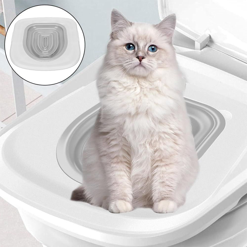 Cat Toilet Training Kit, Reusable Pet Trainer with Strong Bearing Capacity, Removable System for Home image number 3