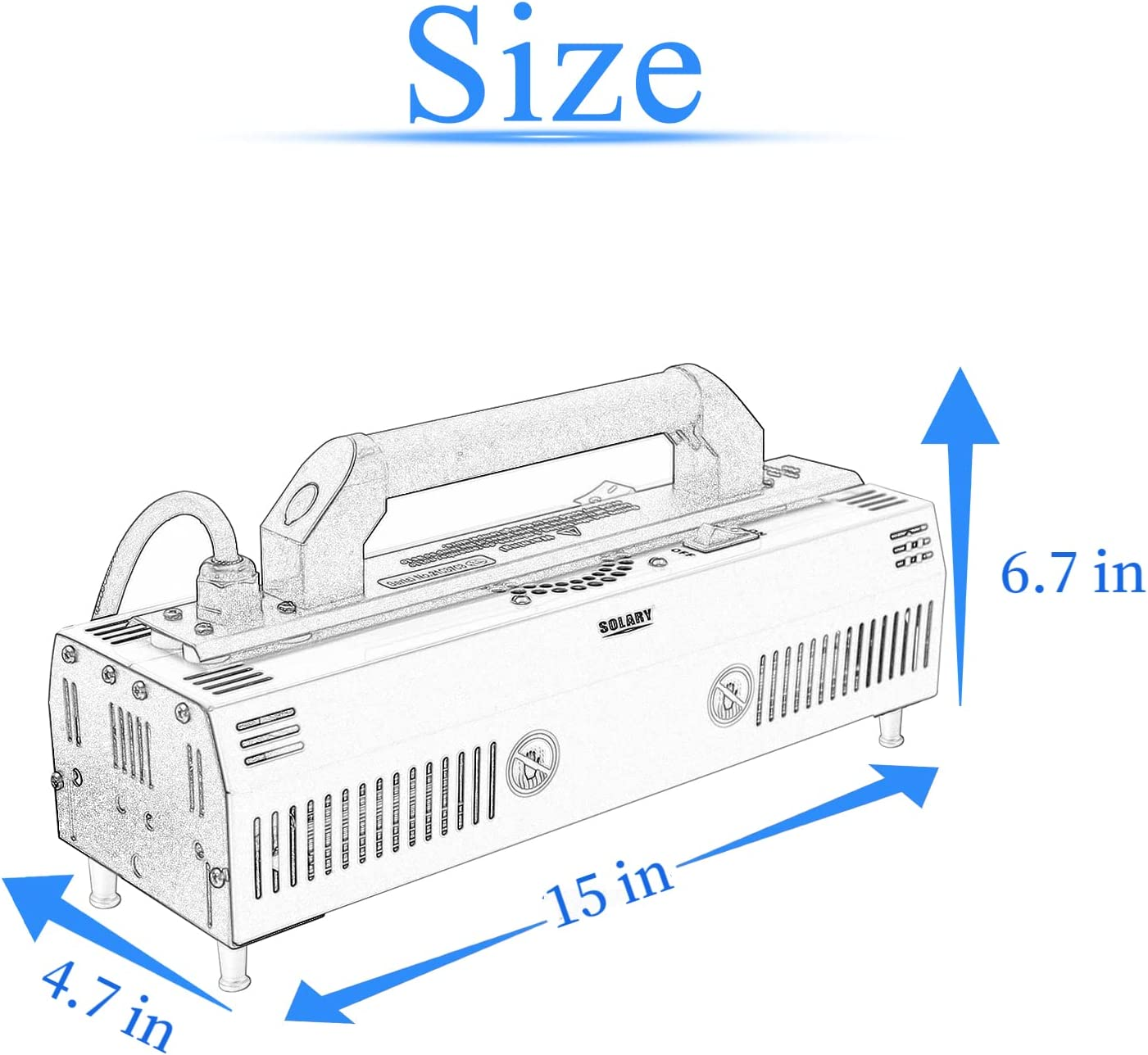 Solary Baking Infrared Paint Curing Lamp, 1600W 220V IR2 Handheld Short Wave Infrared Paint Drying Light, Car Bodywork Repair Tool image number 3