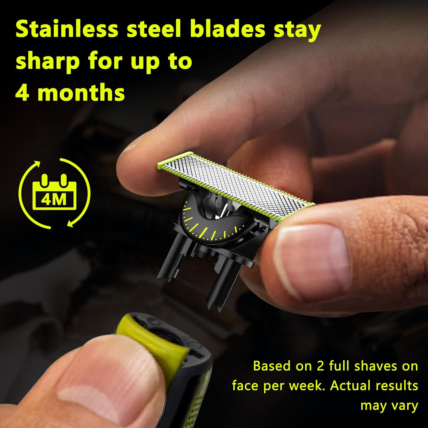 Oneblade 360 Blades for Philips,Genuine Replacement Blades for Oneblade Electric Shaver and Trimmer,Durable Stainless Steel, Trim, Edge and Shave,1 Pack, QP430/60 image number 2