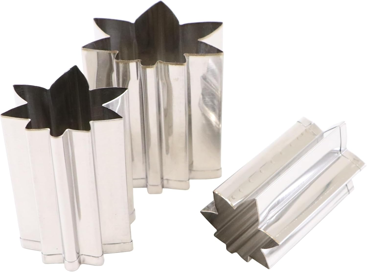 Kanda 075013 18-8 Stainless Steel Vegetable Cutter Die, Set of 3 Colors, Autumn Leaves, Commercial Use image number 3