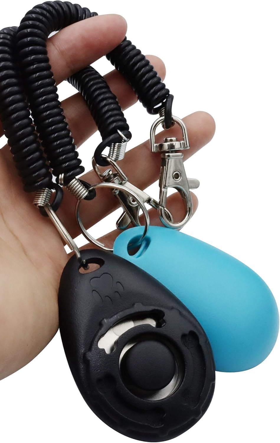 Pet Training Clicker with Wrist Strap - Dog Training Clickers (New Black + Blue) image number 1