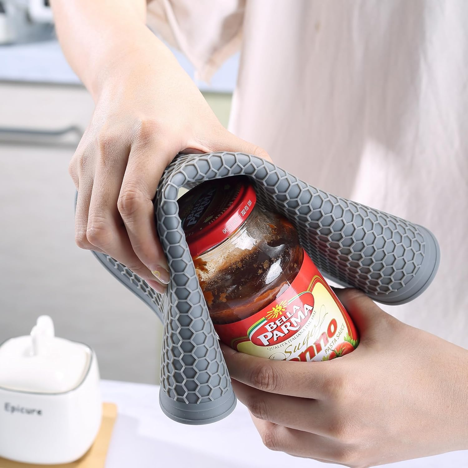 To Encounter Silicone Microwave Mat - round 12" X 12" - Set of 2 Heat Resistant Multifunctional Mat, Splatter Guard, Trivet, Hot Pad, Pot Holder image number 5