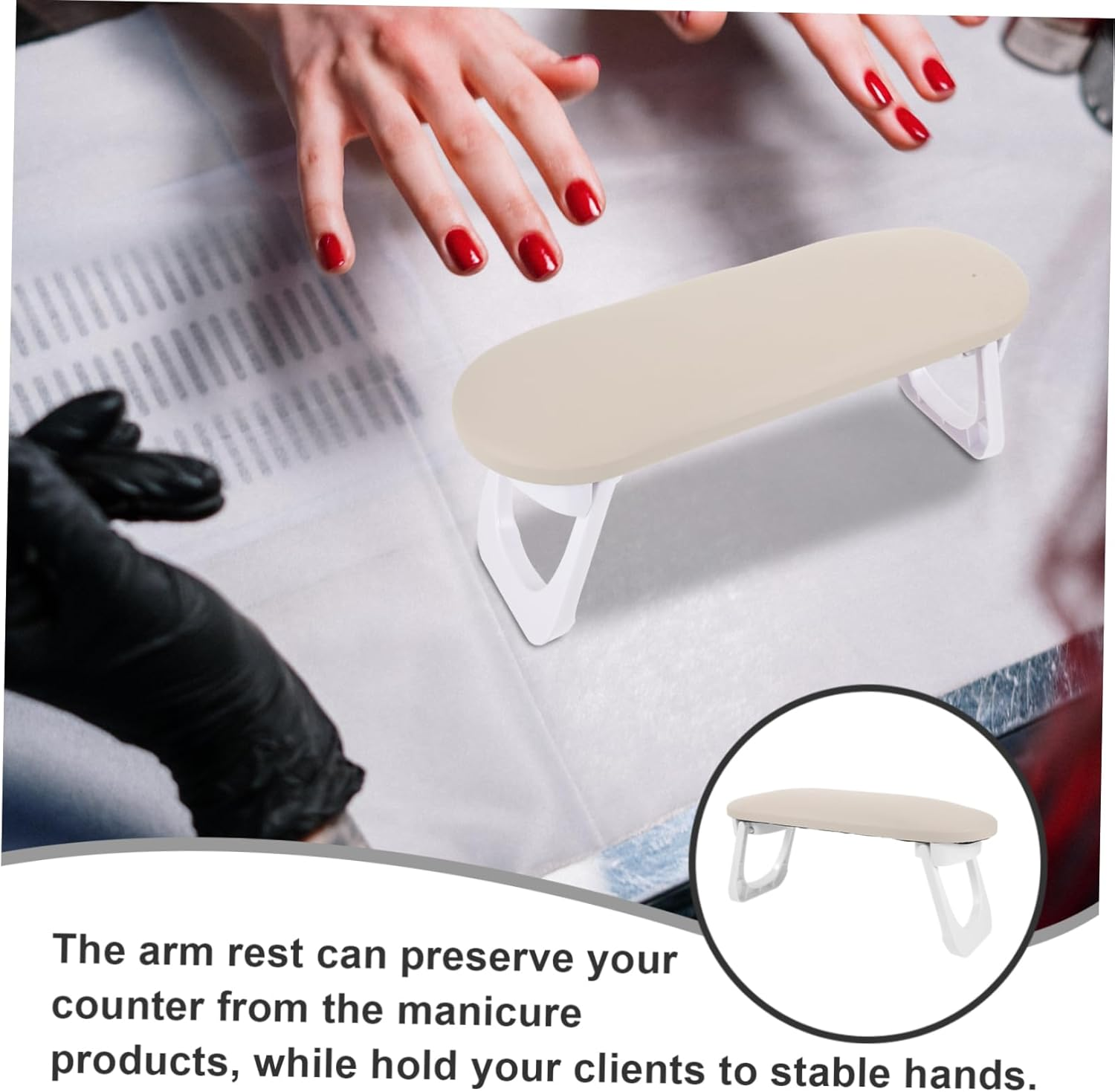 Nail Manicure Hand Pillow Arm Rest for Nail Desk Hand Rest for Manicure