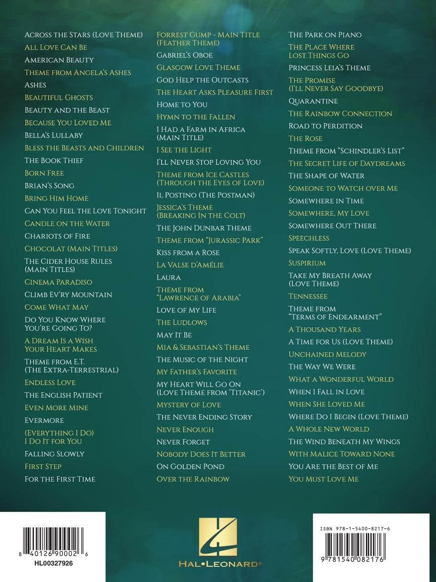 Hal Leonard 100 Most Beautiful Movie Songbook image number 1