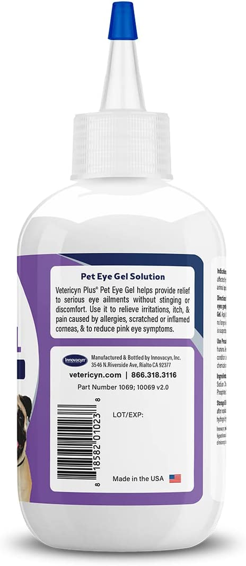Vetericyn plus Pet Eye Gel | Dog and Cat Eye Ointment Alternative to Lubricate and Relieve Eye Irritations and Abrasions, Reduce Symptoms of Pink Eye in Dogs and Cats. 3 Ounces image number 2