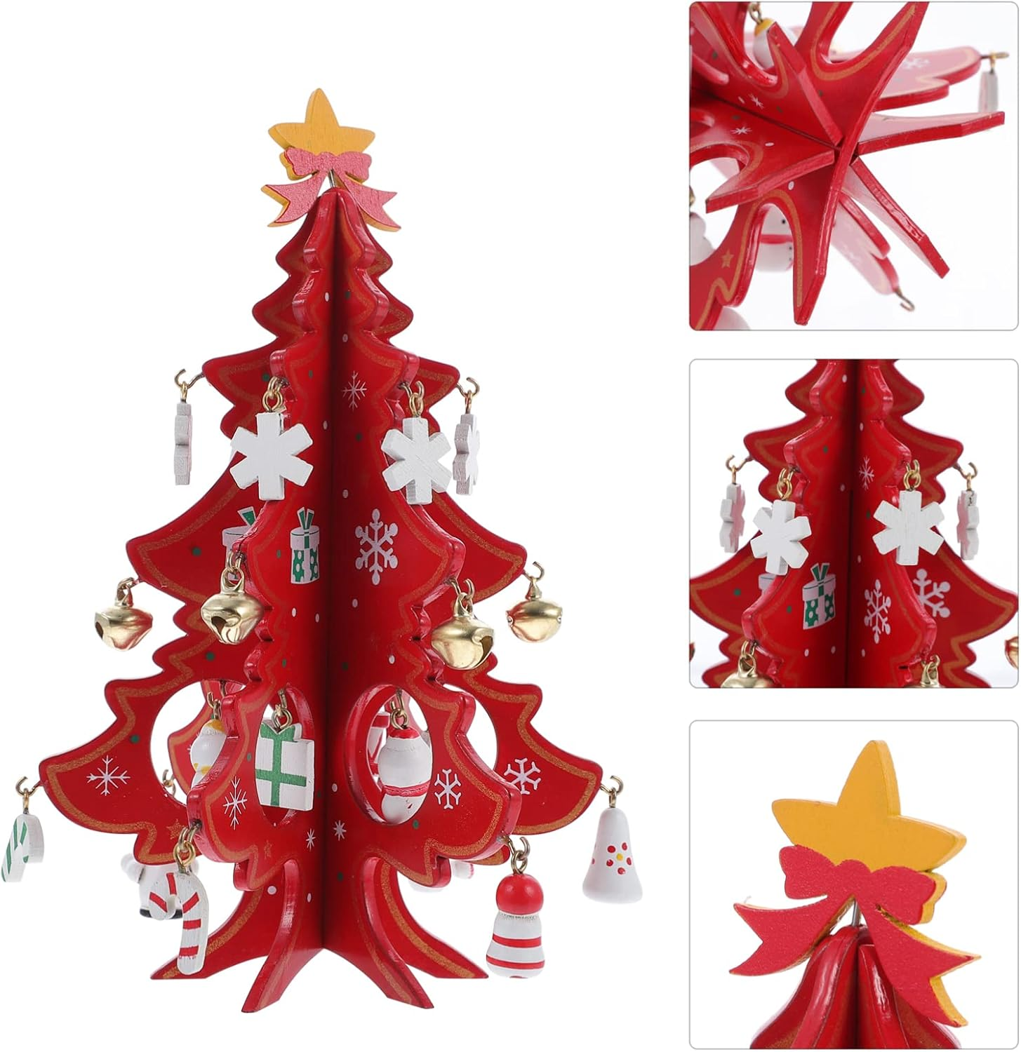 Creative Mini Christmas Tree Tabletop Ornament for Holiday Decor Model Bright Colors for Home and Christmas Party Display image number 1