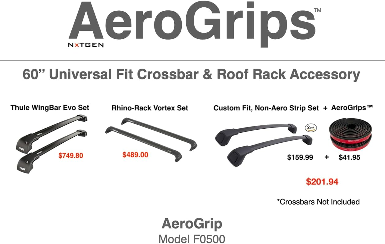 Stop Crossbar Whistle | Add Premium Functionality | Universal Fit Crossbar and Roof Rack Accessory - NXTGEN Aerogrips (1 Pack) image number 2