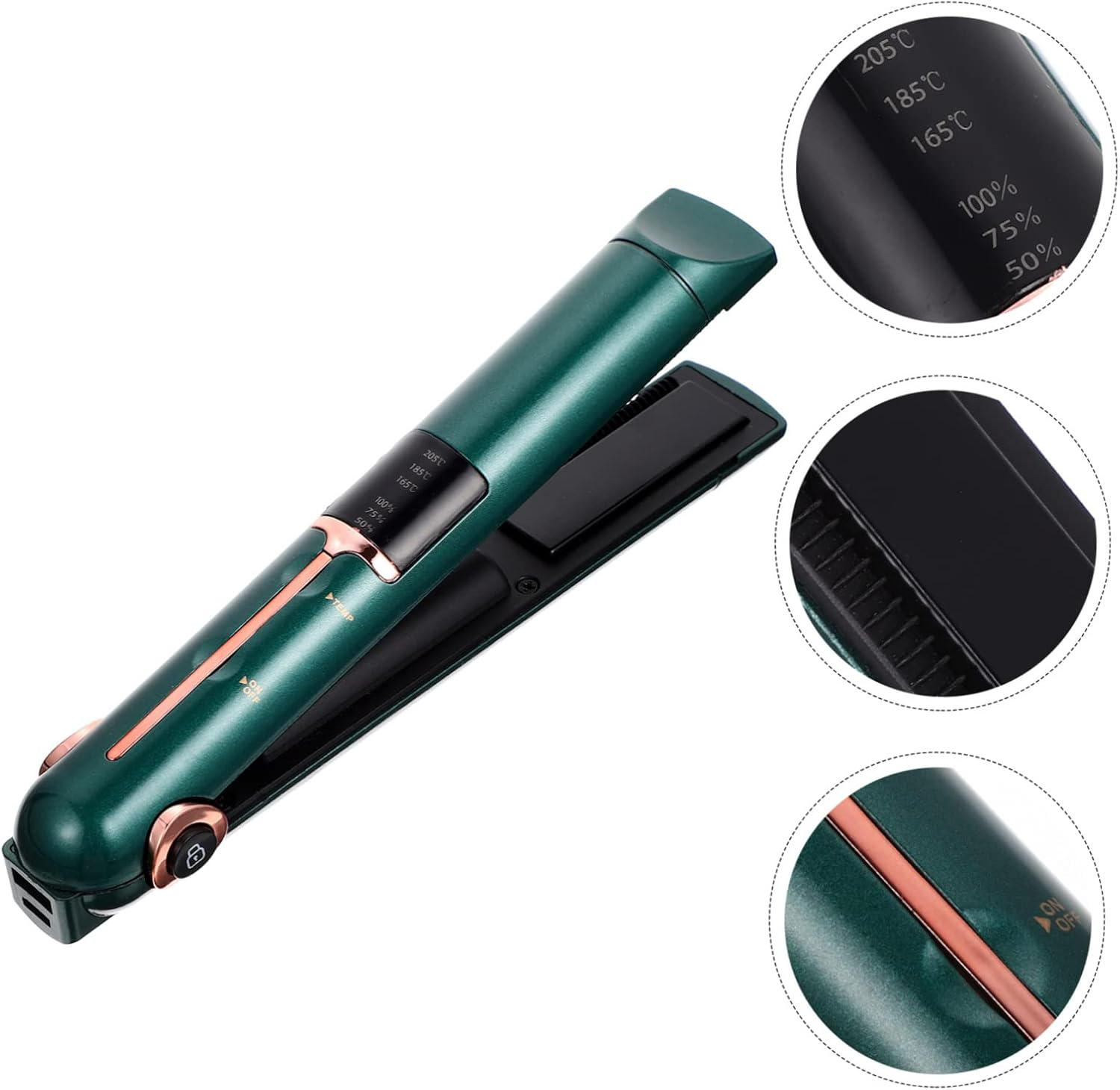 Minkissy Dual Purpose Hair Straightener Curler Styling Wand Wireless Portable Curling Iron Hair Styling Tool for Home Barbers image number 5