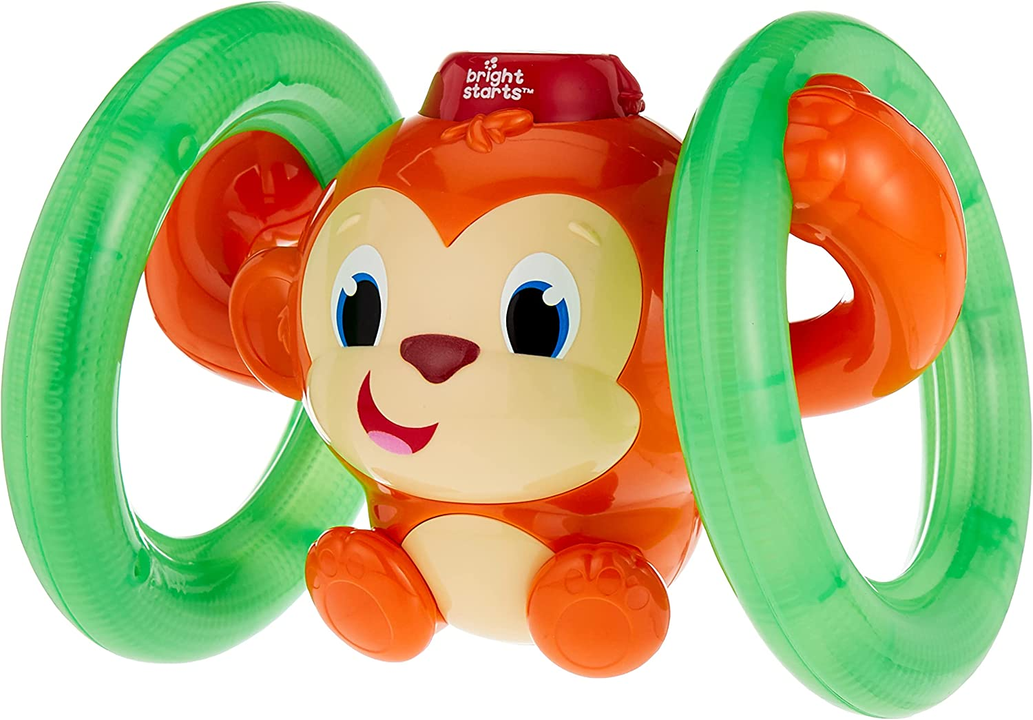 Bright Starts Roll & Glow Monkey Toy with Lights and Melodies, Multi image number 2