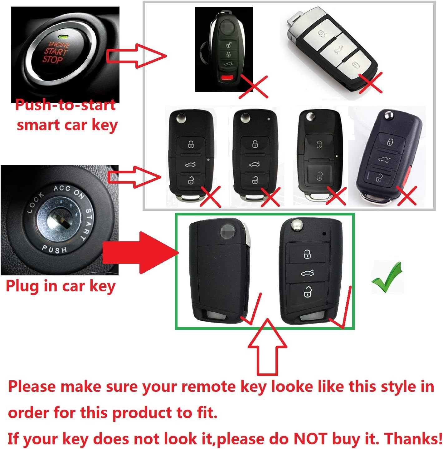 M.Jvisun Soft Carbon Fiber Finish Car Key Fob Cover for Volkswagen Atlas Golf Jetta Polo for Tiguan for Skoda Kodiaq Karoq for Audi A1 for Seat Ateca Leon Flip Key TPU Case with Keychain - Pink image number 4