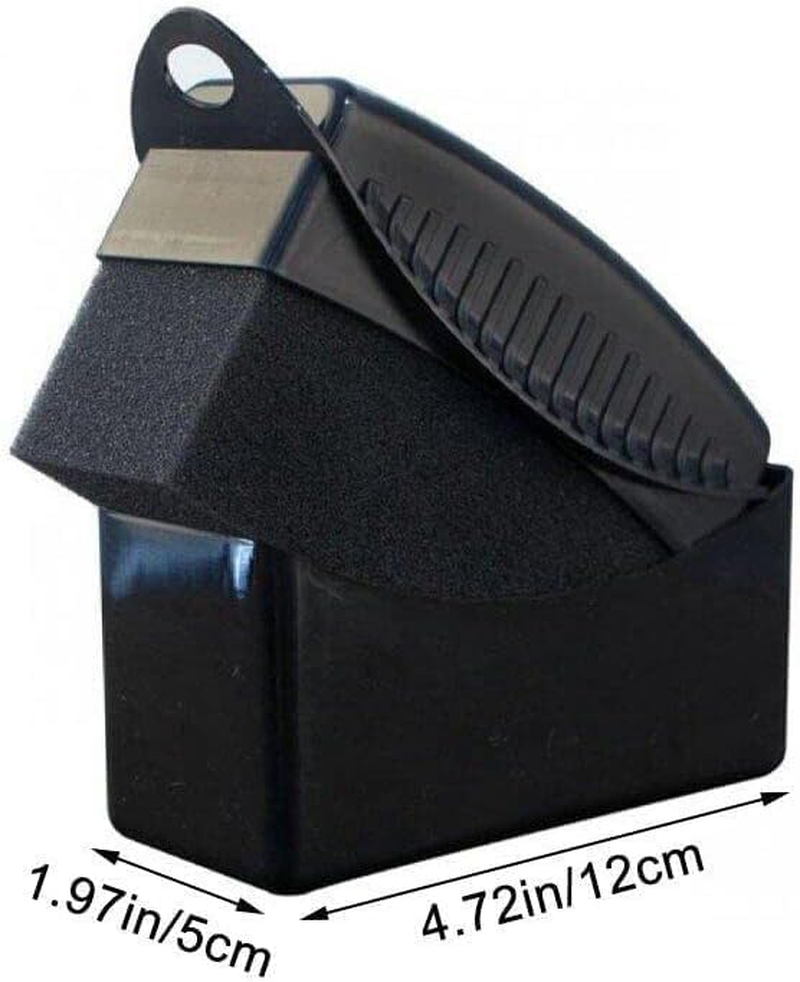 2Pcs Car Wheel Waxing Sponge and Tire Shine Applicator Pad - Dressing Applicator for Vehicle Tires, Black image number 5