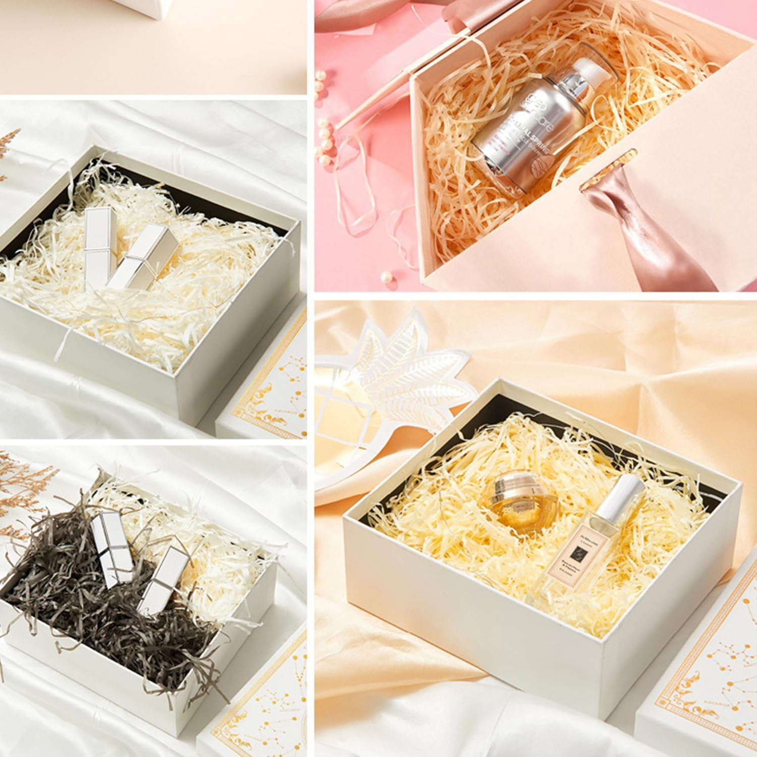 200G Crinkle Cut Paper Shred Filler for Gift Wrapping & Basket Filling, Shredded Paper for Gift Box, Crinkle Paper for Packaging (Mint Green) image number 5