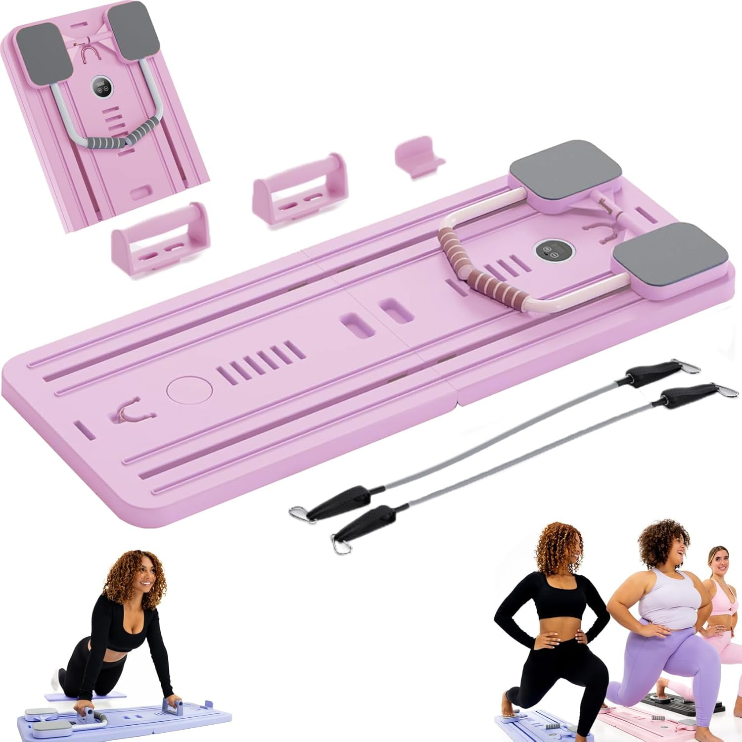 Pilates Reformer - Pilates Board Multi-Functional Abdominal Equipment for Home Gym