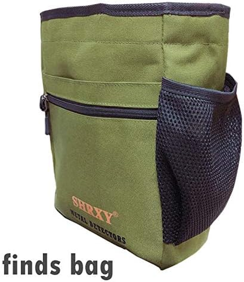 Shrxy Metal Detecting Finds Bag Waist Digger Pouch Tools Bag for Pinpointer Garrett Detector Xp Propointer Accessories (Green) image number 3