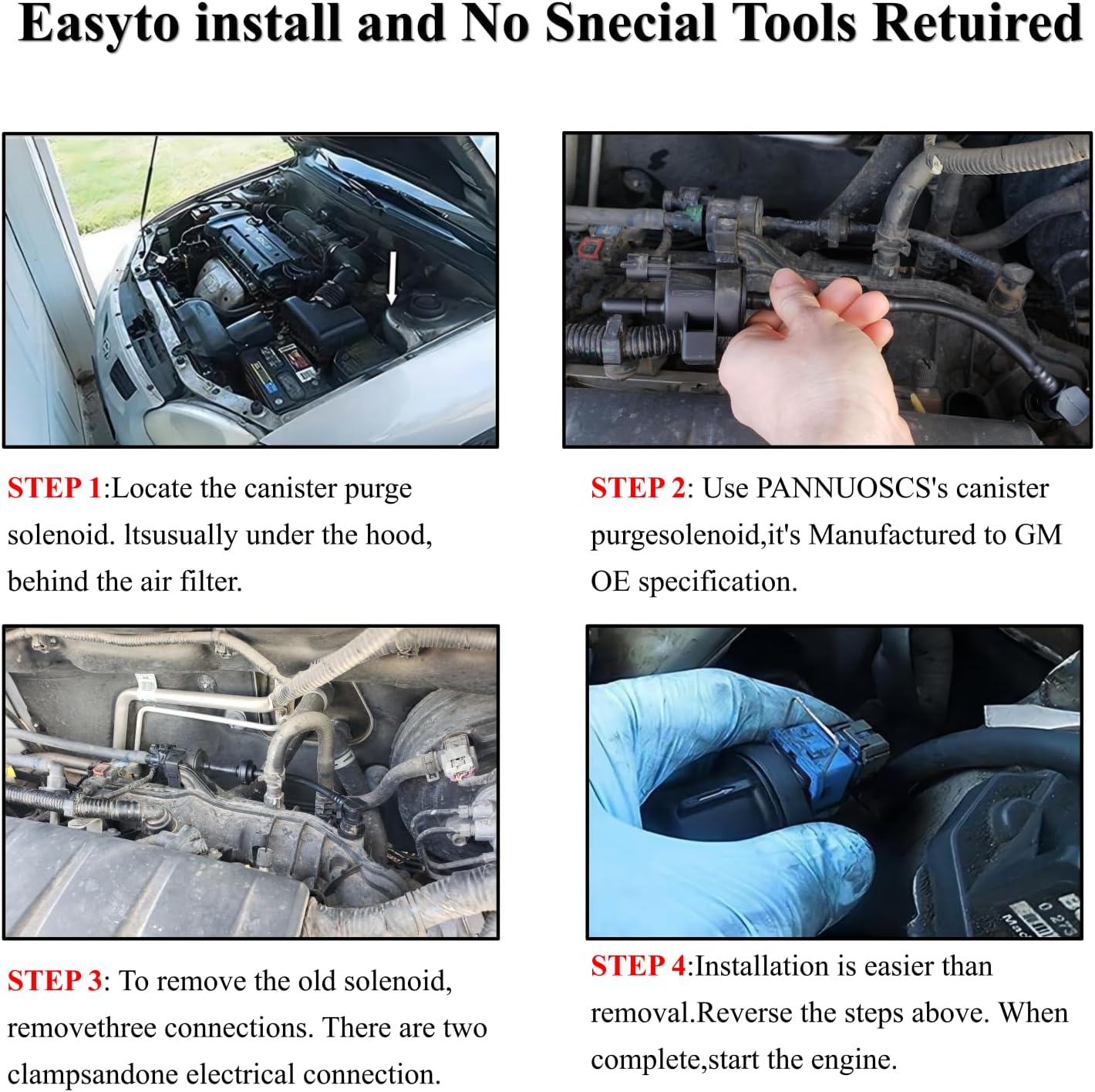 Vapor Canister Purge Valve 55573017 EVAP Purge Valve Solenoid P0496 for 2012-2021 Buick Encore Chevy Cruze Sonic Trax 1.4L L4 Vapor Canister Purge Solenoid Valve 911-409 PV704 Vent Purge Control Valve image number 1