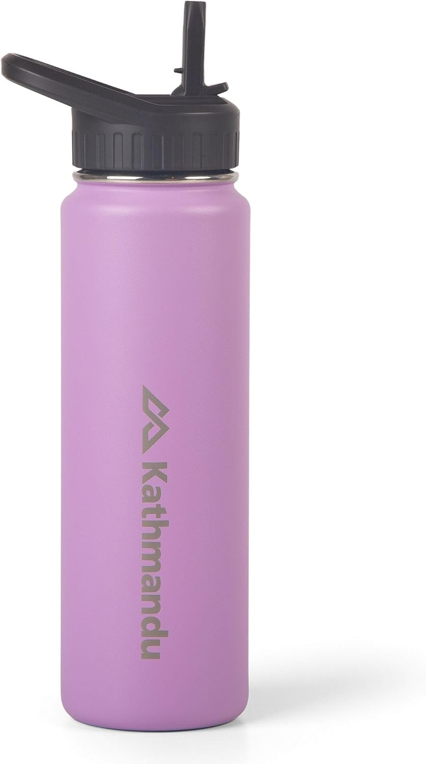 Kathmandu Straw Lid Insulated Bottle - 710 Ml Unisex Vanilla 710ML image number 1