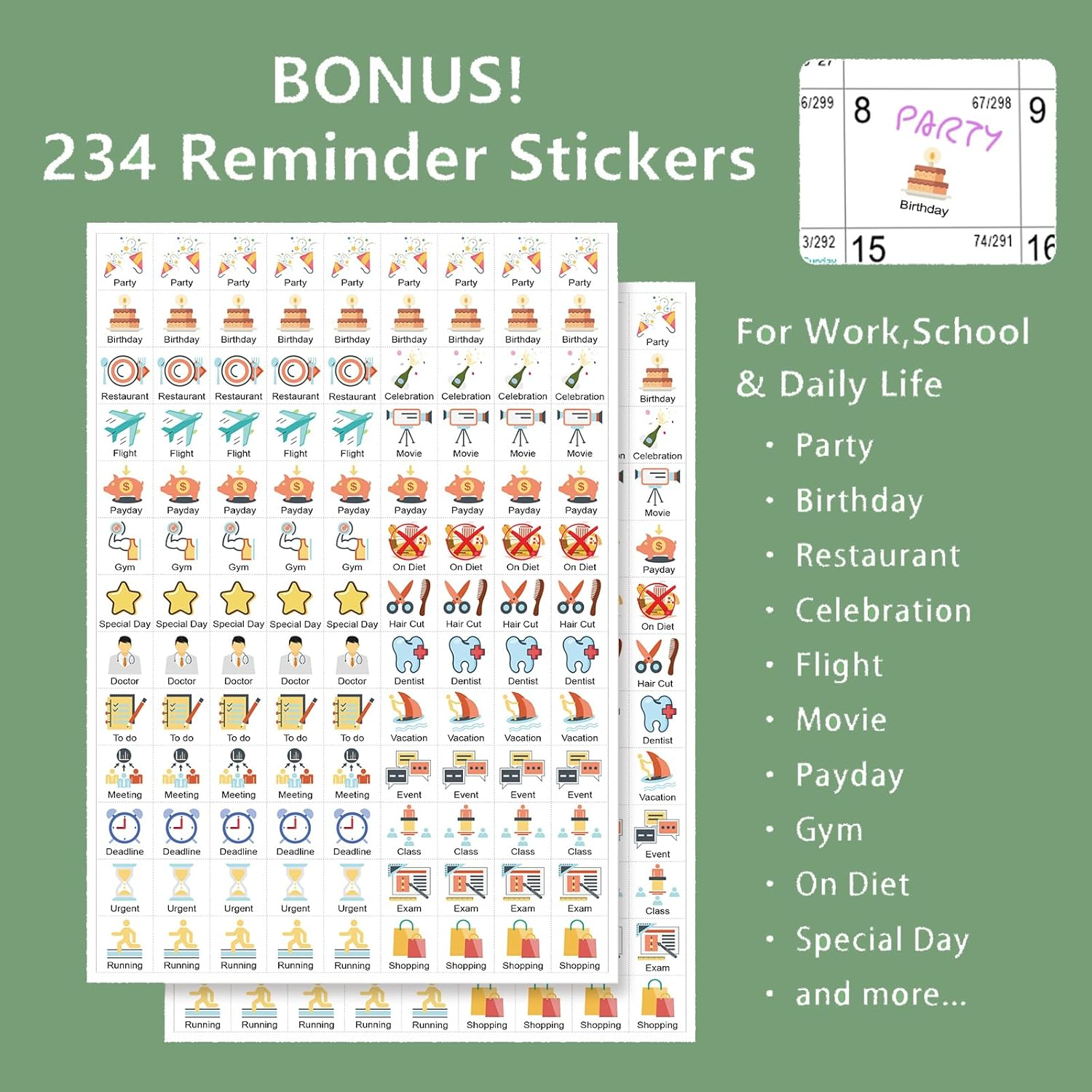 Desk Calendar 2026-2027, Monthly Desktop Calendar(Jan. 2026 - Jun. 2027, 10" X 8.25"), Standing Flip Calendar with Thick Paper, Academic Year Standing Desk Calendar with Planner Stickers image number 6
