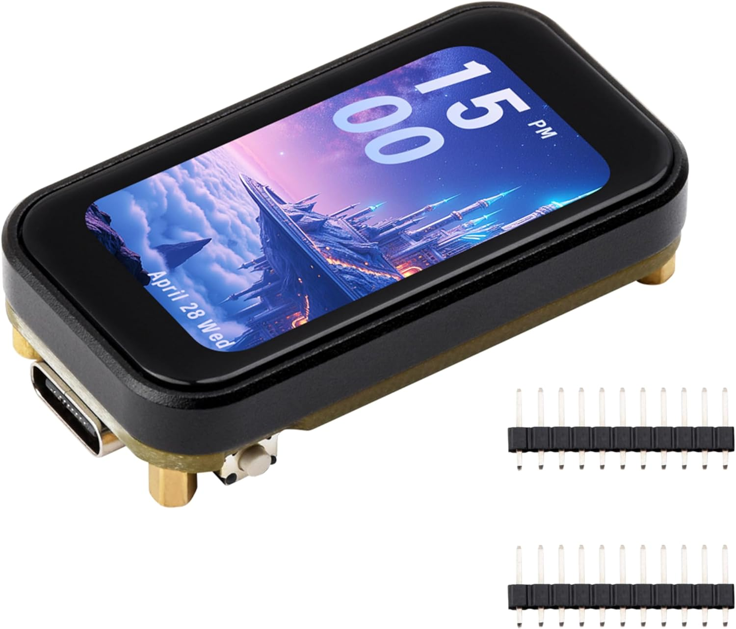 ESP32-C6 1.47Inch Touch Display Development Board, 172X320 Resolution IPS LCD, 262K Display Color, Supports W-F-I 6 / BLE 5, 160Mhz RISC-V Processor, Type-C, Suitable for Aiot Applications