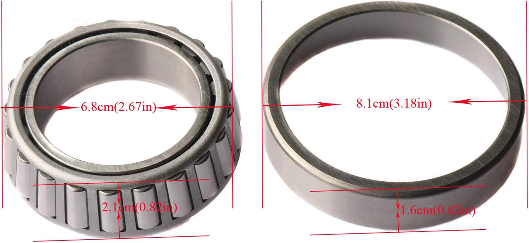 JEENDA Axle Bearing and Seal Kit 6689775 6689638 6658228 for Bobcat Skid Steer 645 653 742 743 751 753 763 773 7753 873 S130 S150 S160 S175 S185 S205 S450 S510 S530 S550 S570 S590 S595 image number 2