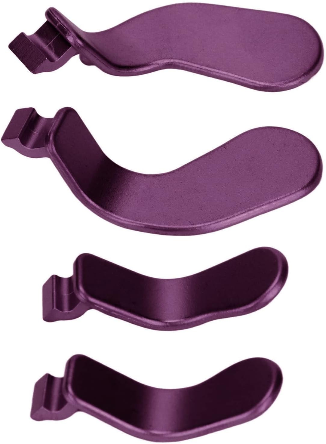 For Elite Controller Paddles, Metal Stainless Steel Replacement Parts Interchangeable Paddles for One Controller Series 2 Model 1797 (4 Pcs) (Purple) image number 5