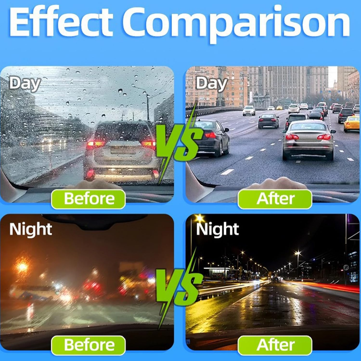 2-Pack Oil Film Cleaning Brush for Car Windshield, Upgraded Glass Cleaner Remover to Enhance Clarity and Visibility, Reusable Automotive Window Cleaning Tool for Rain and Fog Prevention image number 2