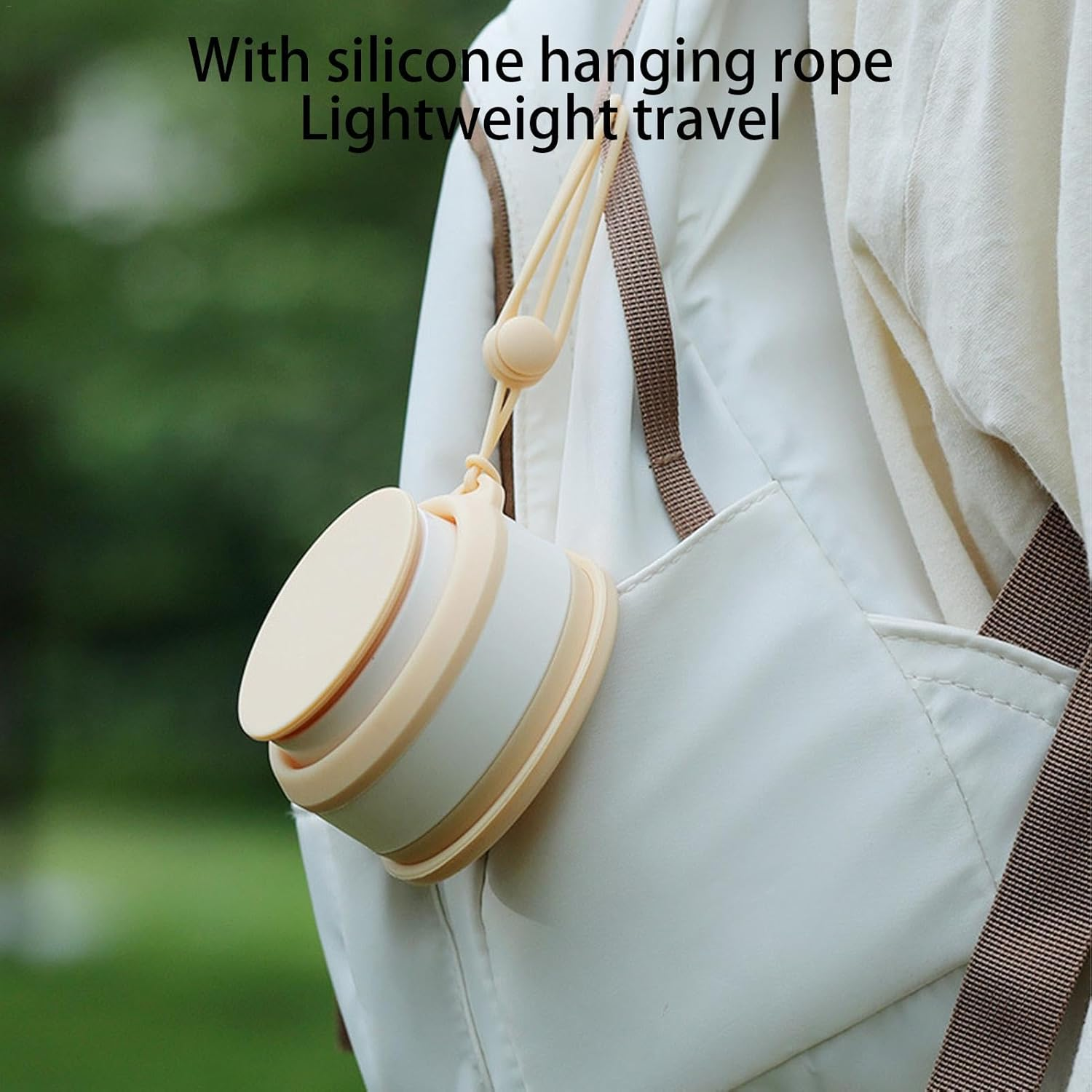 Silicone Folding Camping Cup, Silicone Travel Cup, Stable Stretchable Design Camping Cup, Hygienic Safe Drinking Cup, Quick Drying Camping Mugs for Outdoor Traveling Hiking image number 2