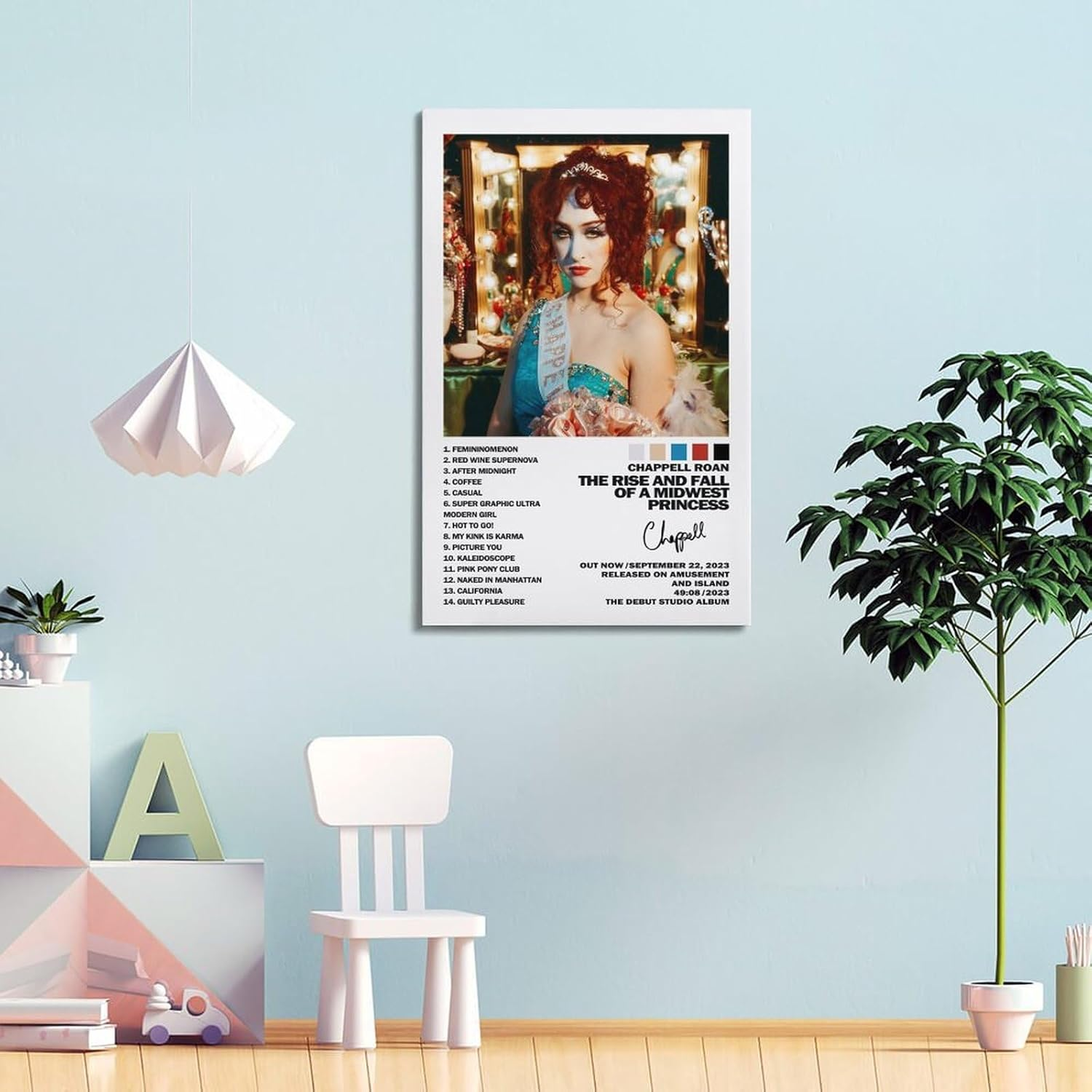 Art Chappell Canvas Album Poster Roan Music Poster Canvas Painting Wall Art Picture Home Decor Print for Bedroom Living Room Dorm Study Bar Office 24X36Inch(60X90Cm)