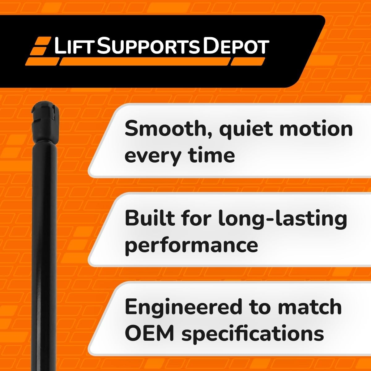 Lift Supports Depot Qty (2) Compatible with Maserati Granturismo Rear Trunk Lift Supports Replaces 69054500 Shocks Struts