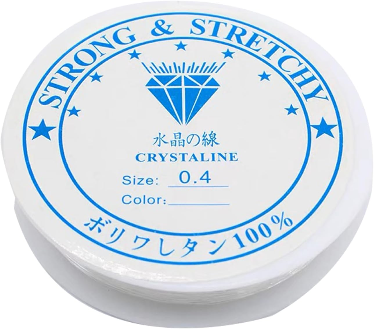 1 Roll 0.4Mm Bracelet Thread Bead Threading Rope Transparent Crystal Elastic Thread Bead Threading (0.4MM,24M) image number 6