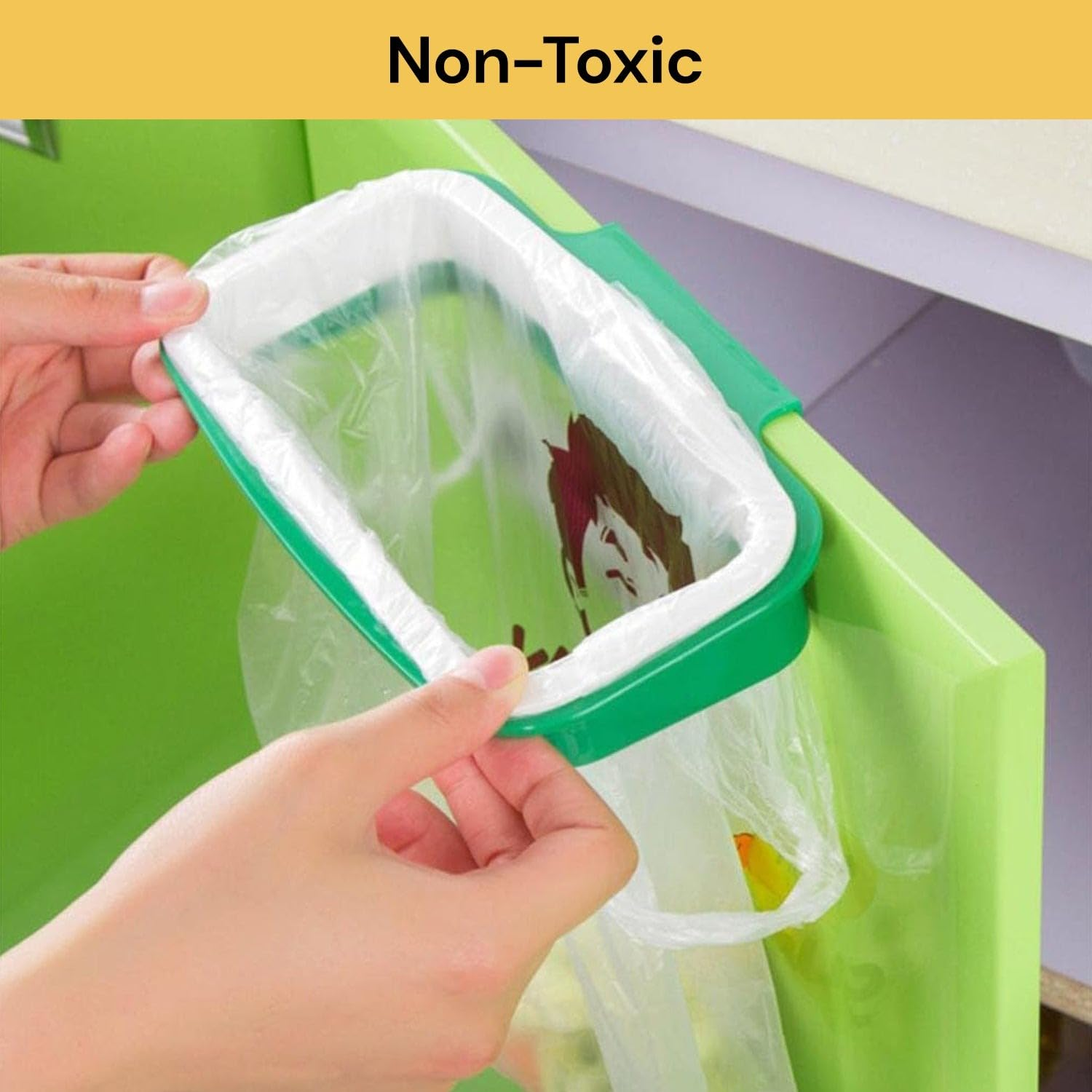 Hanging Trash Garbage Bag Holder Door Back Style Stand Trash Garbage Bags Storage Rack for Kitchen Cupboard,Rv image number 6