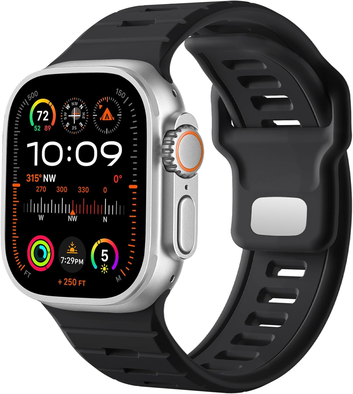 WJK Sport Bands Compatible with Apple Watch Ultra/Ultra 2 3 Band, Soft Silicone Sport Waterproof Replacement Strap for Iwatch Series 11 10 9 8 7 6 5 4 3 2 1 SE 49Mm 46Mm 45Mm 44Mm 42Mm, Multi Colors